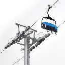 Circuit téléphérique de 8 Télésièges modernes Brawa 6346 - HO 1/87 - 4