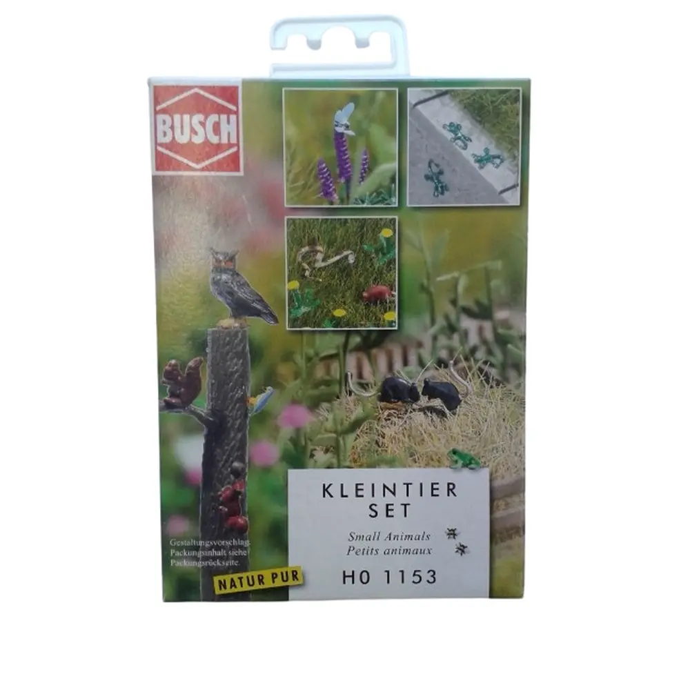 Pack de Petits Animaux - A Peindre - Busch 1153 - HO : 1/87  - 2