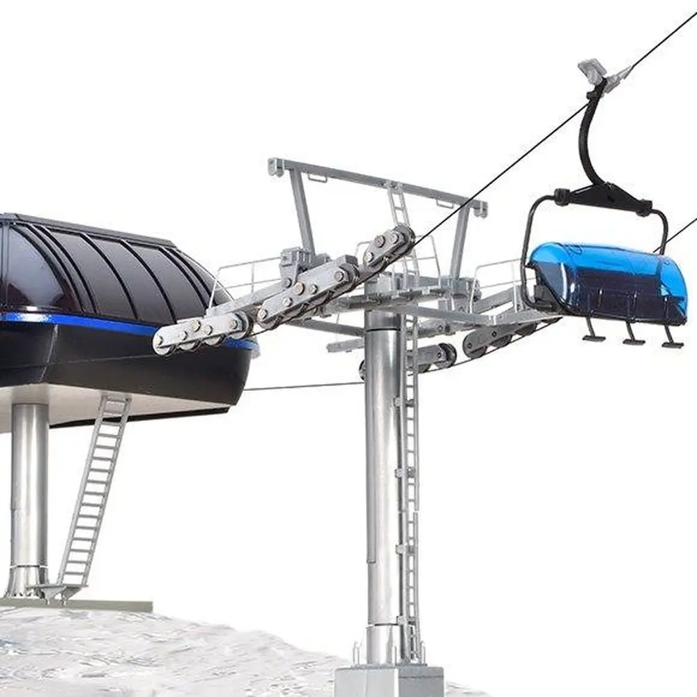 Circuit téléphérique de 8 Télésièges modernes Brawa 6346 - HO 1/87 - 3