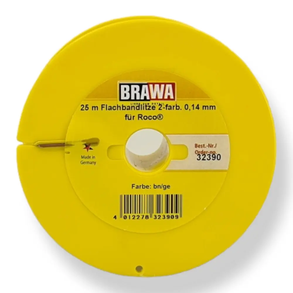 Bobine de câble - Brawa 32390 - jaune / marron - pour Roco - 2