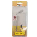 Réverbère courbé tête rectangulaire LED - Hauteur 105 mm BRAWA 84031 - HO 1/87 - 2