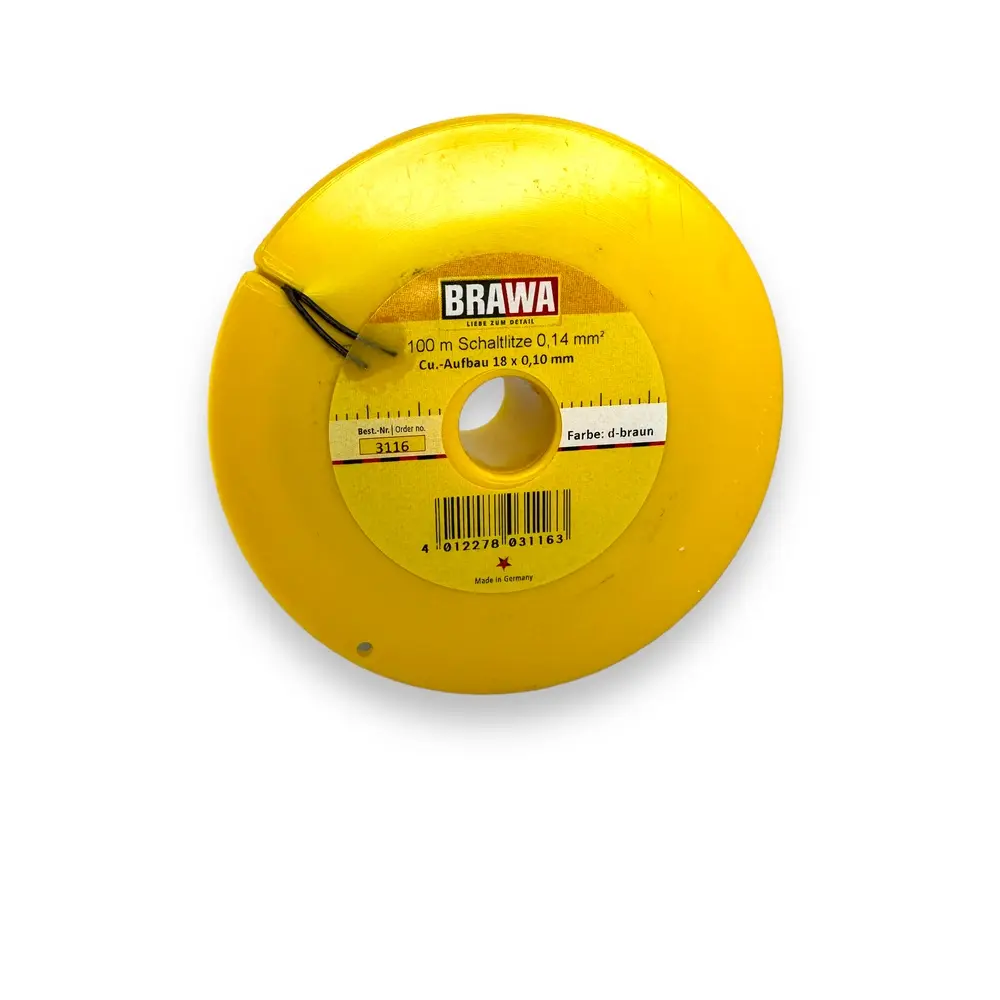 Câble électrique section de 0.14 mm² - BRAWA 3116 - Marron - 2