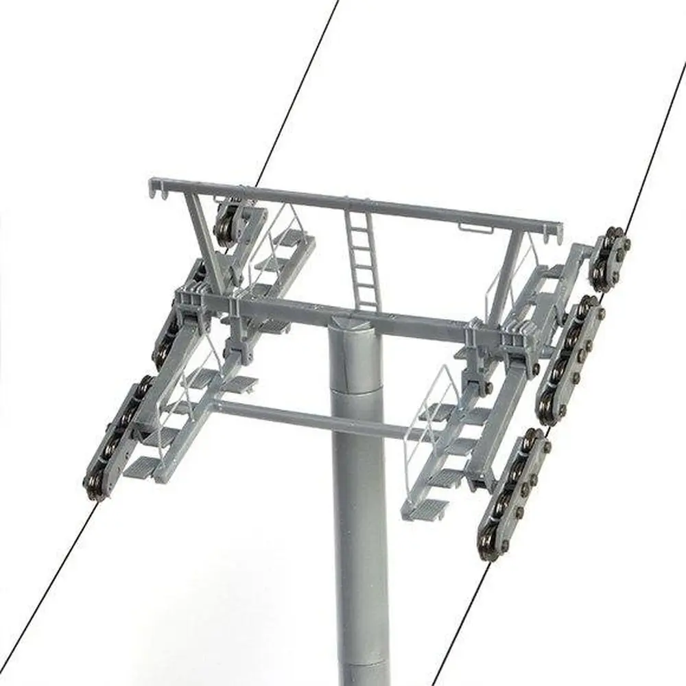 Circuit téléphérique de 8 Télésièges modernes Brawa 6346 - HO 1/87 - 5