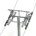 Circuit téléphérique de 8 Télésièges modernes Brawa 6346 - HO 1/87 - 5