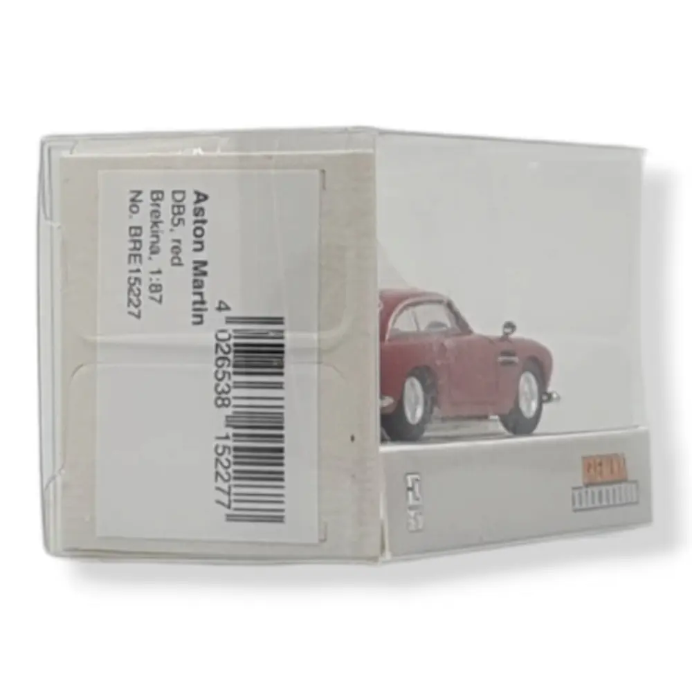 Aston Martin DB 5 coupé, rouge, BREKINA 15227 - HO : 1/87 - 1965  - 2