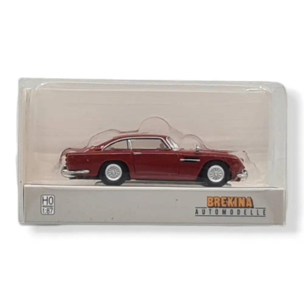 Aston Martin DB 5 coupé, rouge, BREKINA 15227 - HO : 1/87 - 1965  - 3