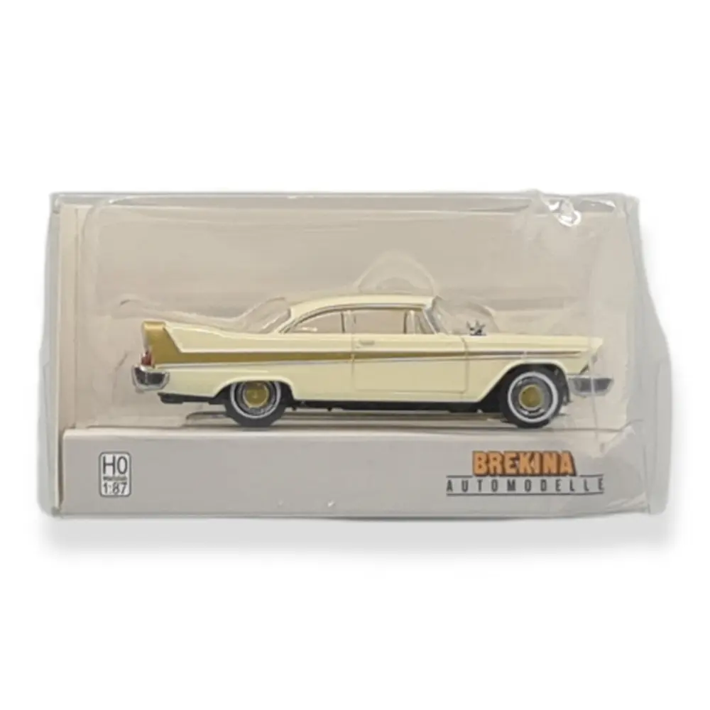 Voiture Plymouth Fury - beige et doré - BREKINA 19677 - HO : 1/87 - 3