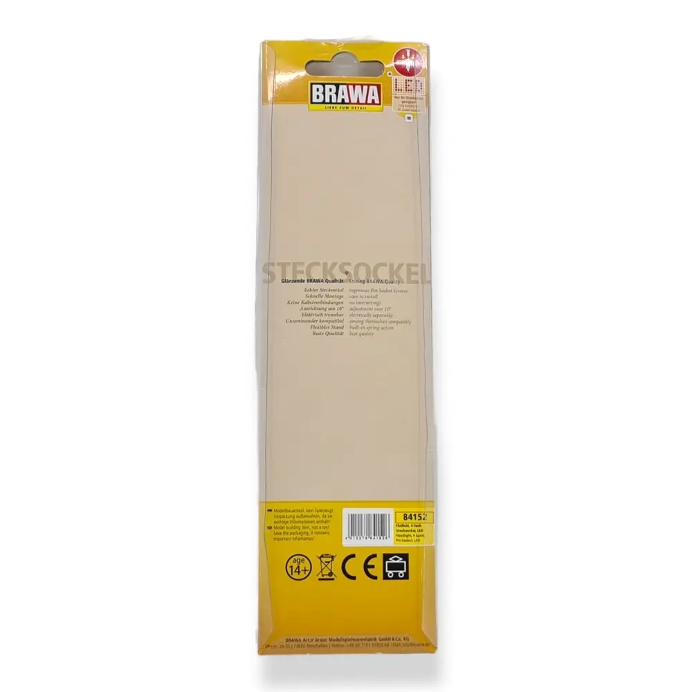 Projecteur quadruple Métallique LED - BRAWA 84152 - HO 1/87 - 3