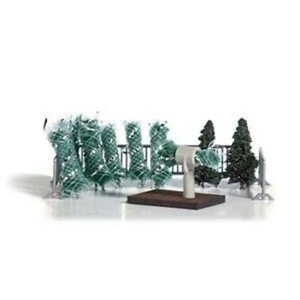 Stand de vente de sapins de Noël - Busch 1182 - HO 1/87 - 2
