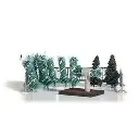Stand de vente de sapins de Noël - Busch 1182 - HO 1/87 - 2