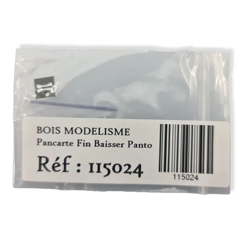 Pancarte Fin "Baissez Pantographes" BOISMODELISME 115024 - HO 1/87 - SNCF - 3