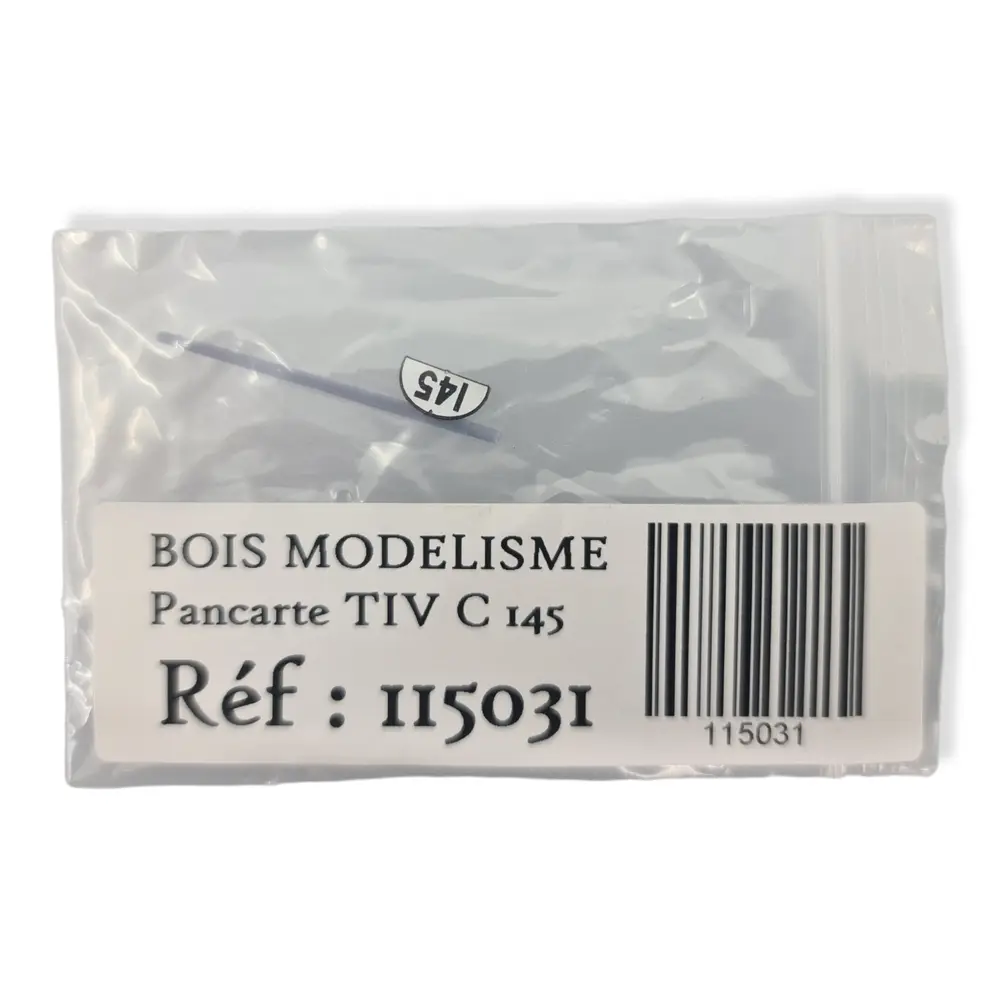 TIV type C "145" limitation à 145km/h  BOISMODELISME 115031 - HO 1/87 - SNCF - 3