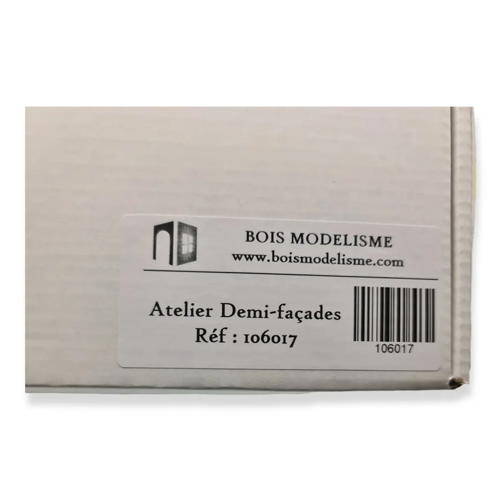 Atelier demi-façades - BOIS MODELISME 106017 - HO 1/87ème - 222x20x98mm - 4