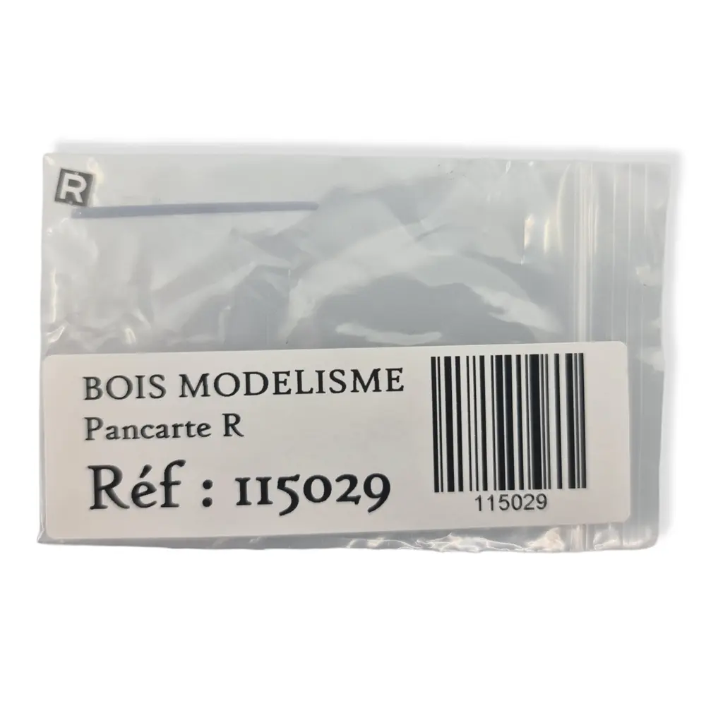 Pancarte "R" Fin de vitesse limitée BOISMODELISME 115029 - HO 1/87 - SNCF - 3