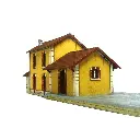 Gare des Chemins de Fer Départementaux - BOIS MODÉLISME 101025 - Échelle HO 1/87 - 314 x 83 x 100 mm - 4