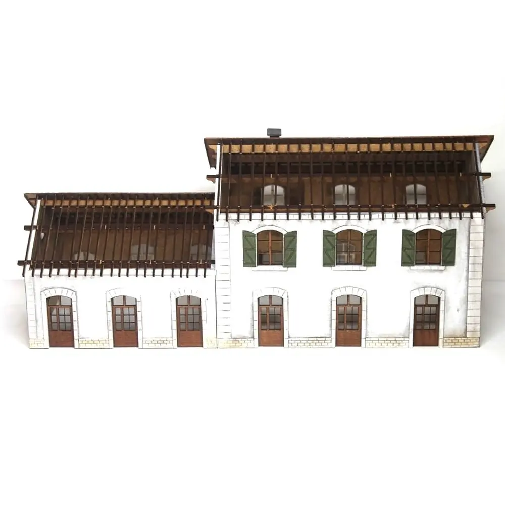 Gare PLM avec extension Bois Modélisme 101001 - HO 1/87 - SNCF - 332 pièces - 4