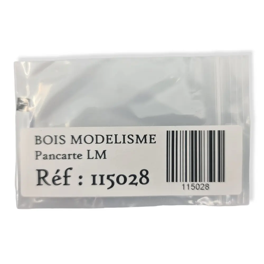 Pancarte "LM" limite de manœuvre BOISMODELISME 115028 - HO 1/87 - SNCF - 3