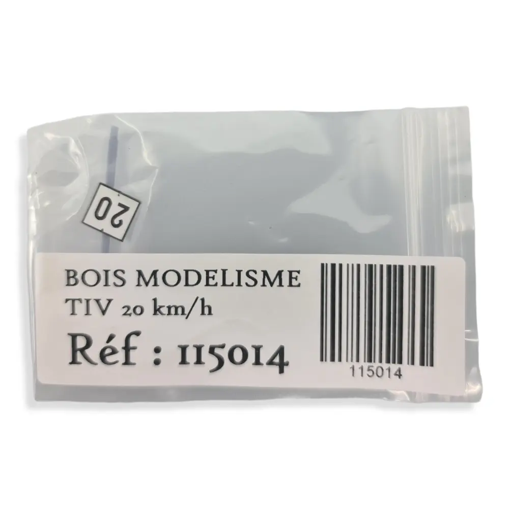 TIV "20" arrivée de limitation à 20km/h  BOISMODELISME 115014 - HO 1/87 - SNCF - 3