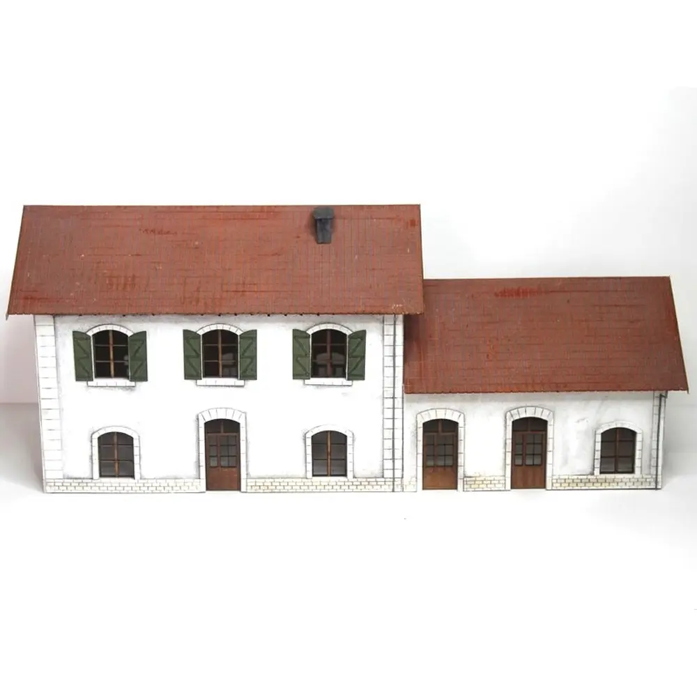 Gare PLM avec extension Bois Modélisme 101001 - HO 1/87 - SNCF - 332 pièces - 3