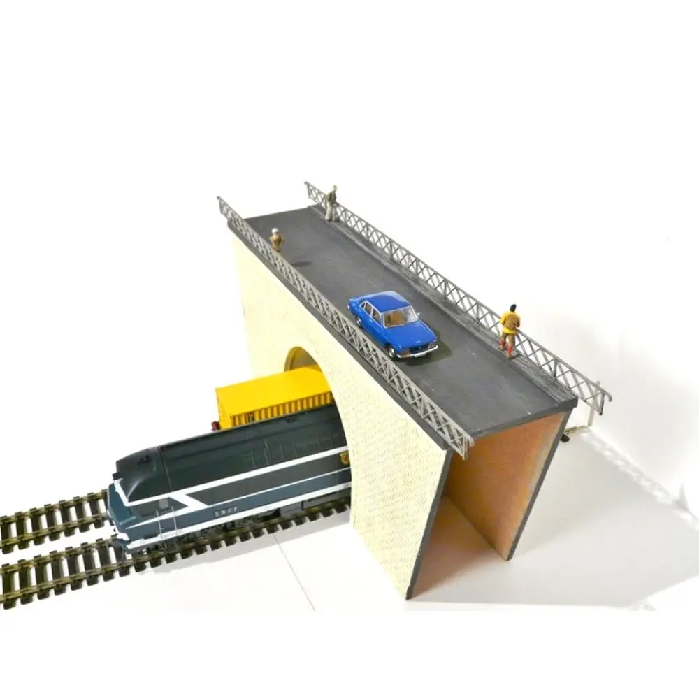 Pont/Tunnel - Double Voie - Bois Modélisme 108001 - HO : 1/87  - 9