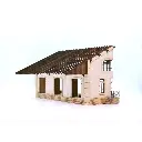 Demi-Halle PLM 3 Portes - Bois Modélisme 102009 - HO 1/87 - 2