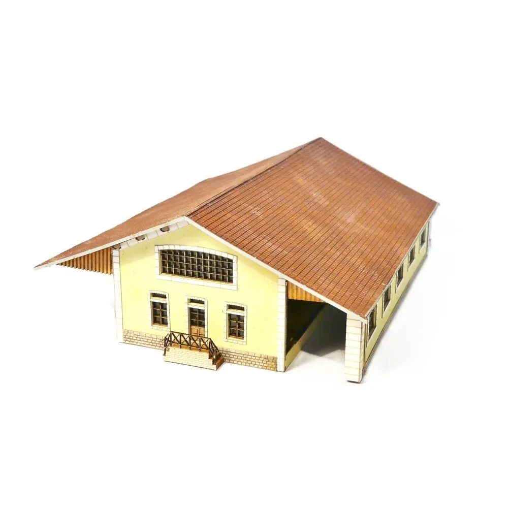 Halle marchandise PLM 5 portes - Bois Modélisme 202001 - N 1/160ème - 5