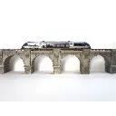 Viaduc en pierres 1 voie - 165mm Bois Modélisme 109010 - HO 1/87 - 5