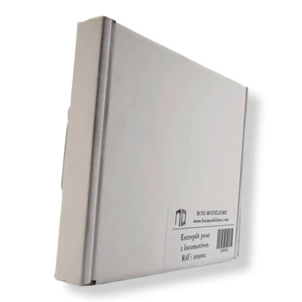 Entrepôt pour 2 Locomotives - Bois Modélisme 205002 - N : 1/160 - 140x80x62MM - 2
