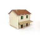 Gare PLM 2 portes Bois Modelisme 101010 - HO 1/87 - 122x105x110mm - 2