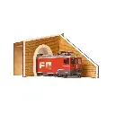 Entrée de tunnel pour une voie métrique avec mur de soutènement à droite - Bois Modélisme 109016 - HOm 1/87 - 3