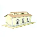 Remise à locomotive PLM - Bois modelisme 105003 - HO 1/87 - 260 x 100 x 115 mm - 3