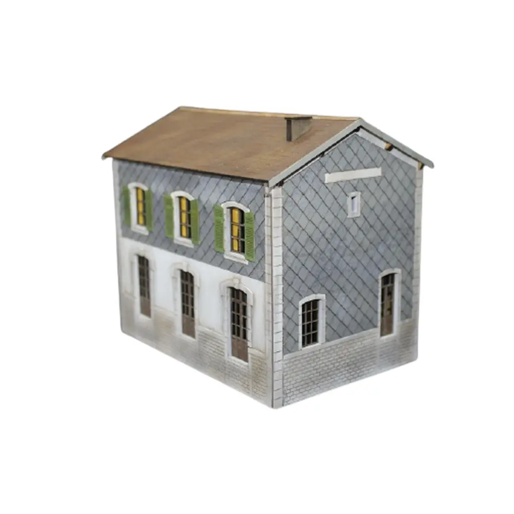 Gare ferroviaire PLM avec bardage métallique - Bois Modélisme 101021 - HO 1/87 - 4