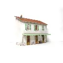 Demi-Gare PLM 3 portes - BOIS MODELISME 101013 - HO 1/87 - 140x70x112mm - 2