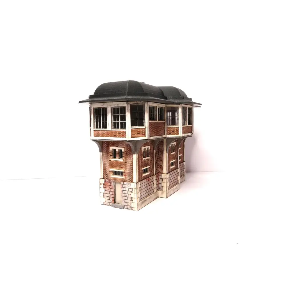 Poste d'aiguillage III de la Gare de Lyon ( Paris ) - Bois Modélisme 103001 - HO 1/87 - 5
