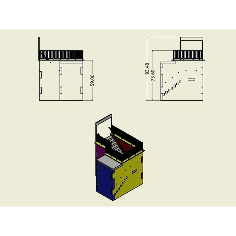 Passage souterrain Bois modelisme 113007 - HO 1/87 - 14