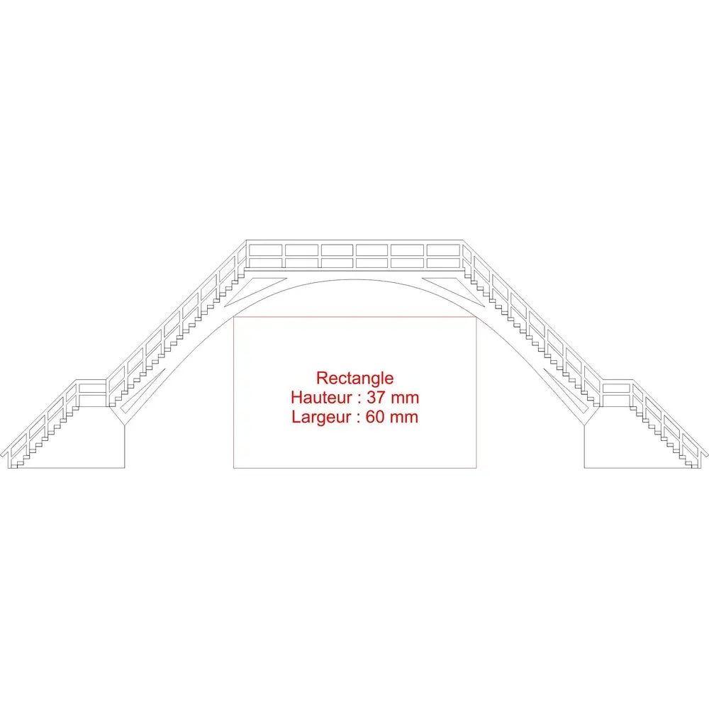 Passerelle pour piétons Bois Modelisme 208001 - N 1/160 - 2