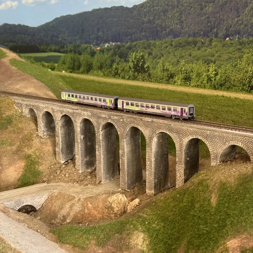 Coffret de deux voitures CORAIL VTU - Azar Models V01-ICP1 - Z 1/220 - SNCF - 6