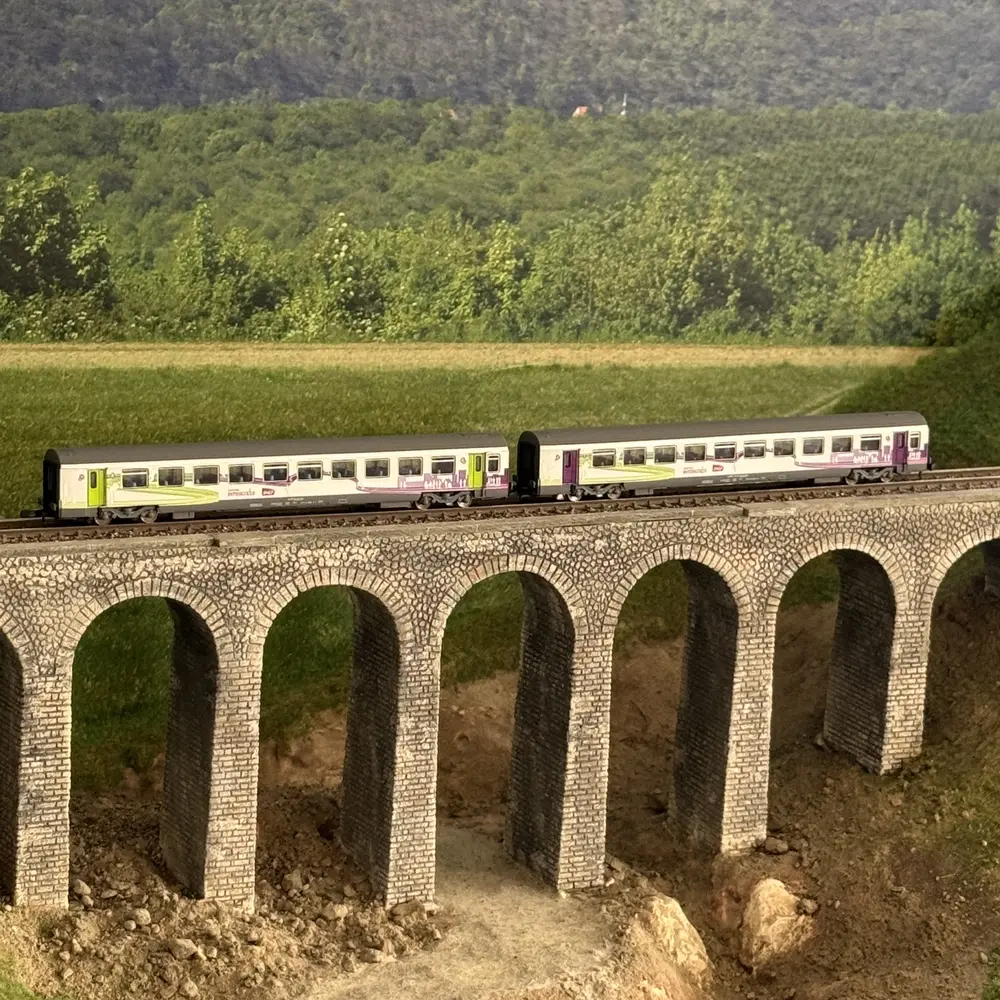 Coffret de deux voitures CORAIL VTU - Azar Models V01-ICP1 - Z 1/220 - SNCF - 7