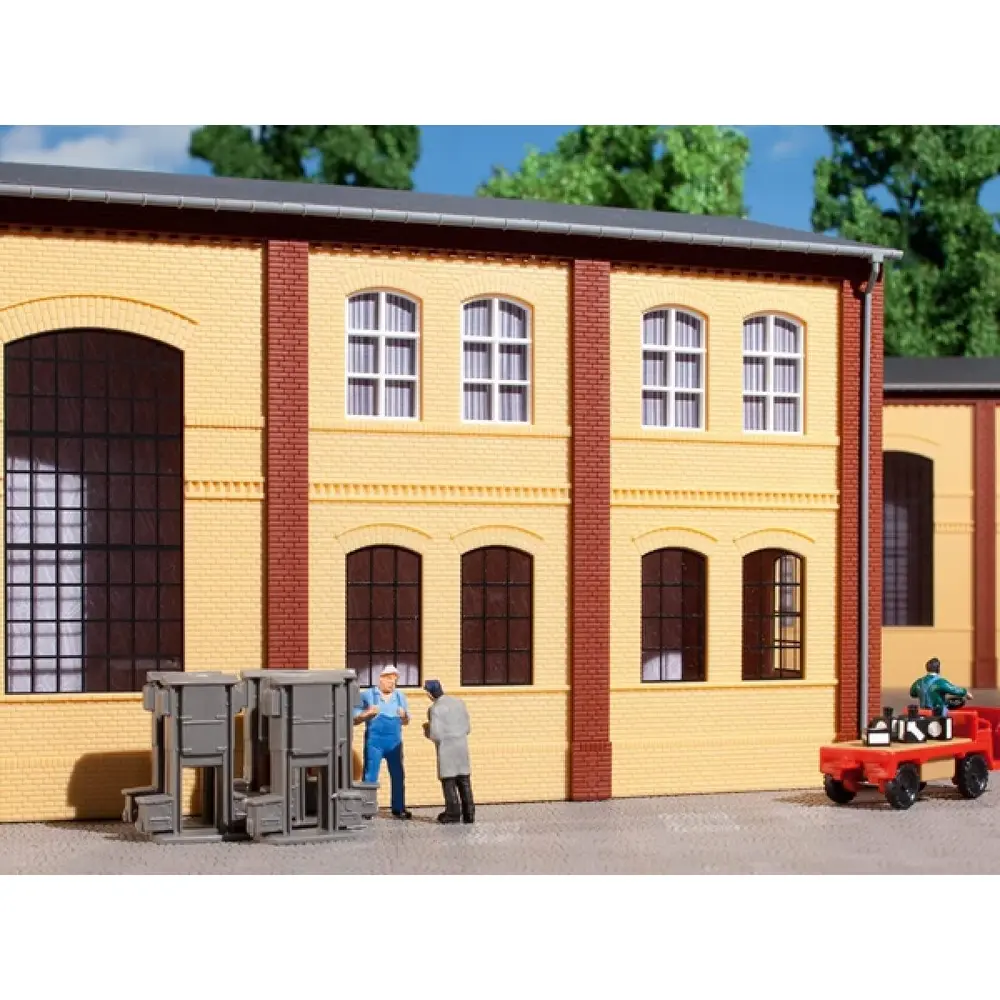 Kit de 8 murs 2322A avec fenêtres Auhagen 80608 - HO : 1/87 - système modulaire - 2