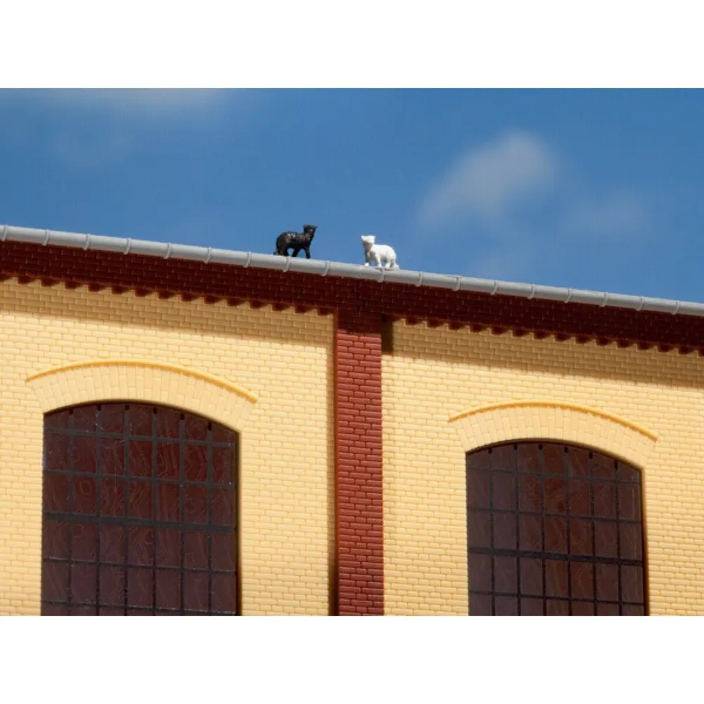 Piliers et frises de briques rouges AUHAGEN 80402 HO 1/87 - 2