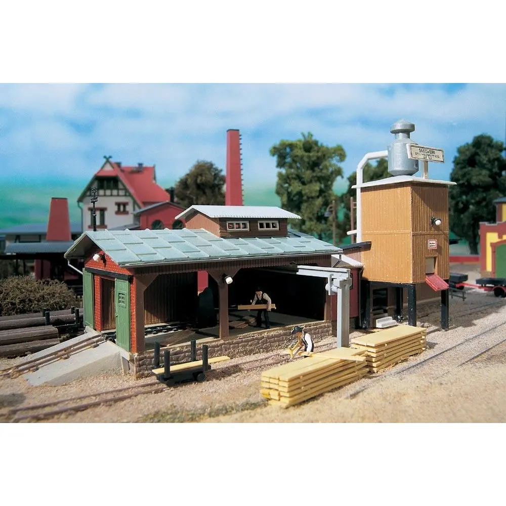 Scierie "Sägewerk" Auhagen 12217 - HO : 1/87 - 302 x 105 x 115 mm - 3