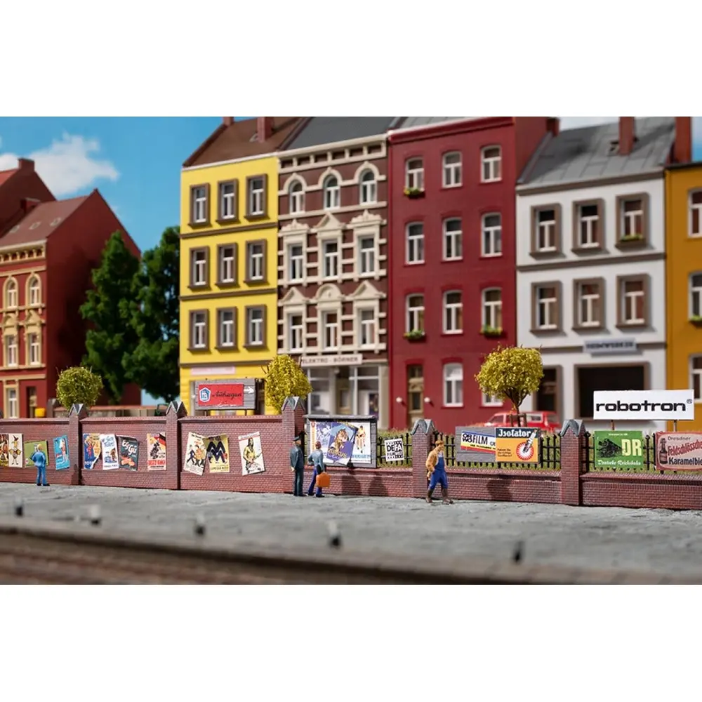 12 feuilles de panneaux publicitaires AUHAGEN 42659 - HO/TT/N - 2