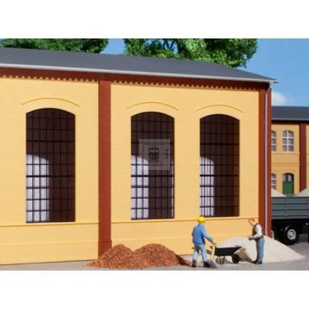 Kit de 2 murs 2325A avec 4 fenêtres Auhagen 80604 - HO : 1/87 - système modulaire - 2