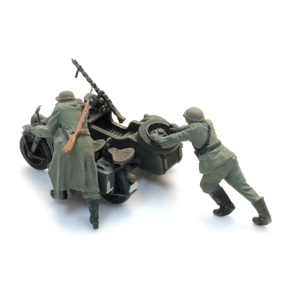 Panne : Zündapp avec side-car + 2 figurines - ARTITEC 6870750 - HO 1/87 - 4
