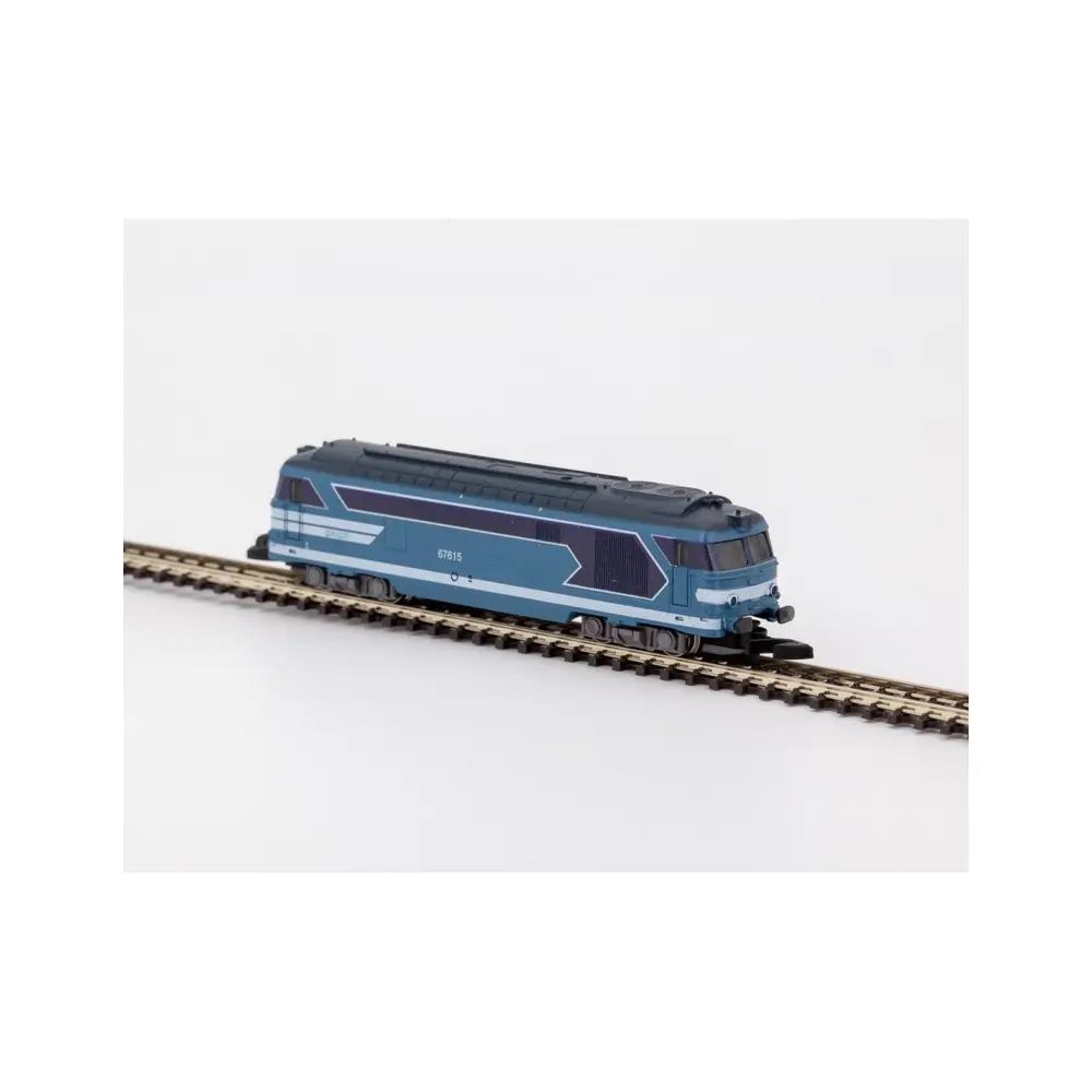Locomotive diesel BB 67615 Bleu Digitale - AZAR MODELS L01-BL1D - Z 1/220 - EP IV - 2