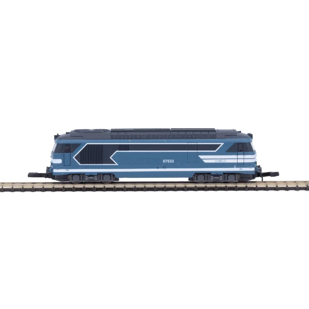 Locomotive Diesel BB 67533 bleue - Azar Models L01-BL4D - Z 1/220 - SNCF - 2R - EP IV - Digital - 2