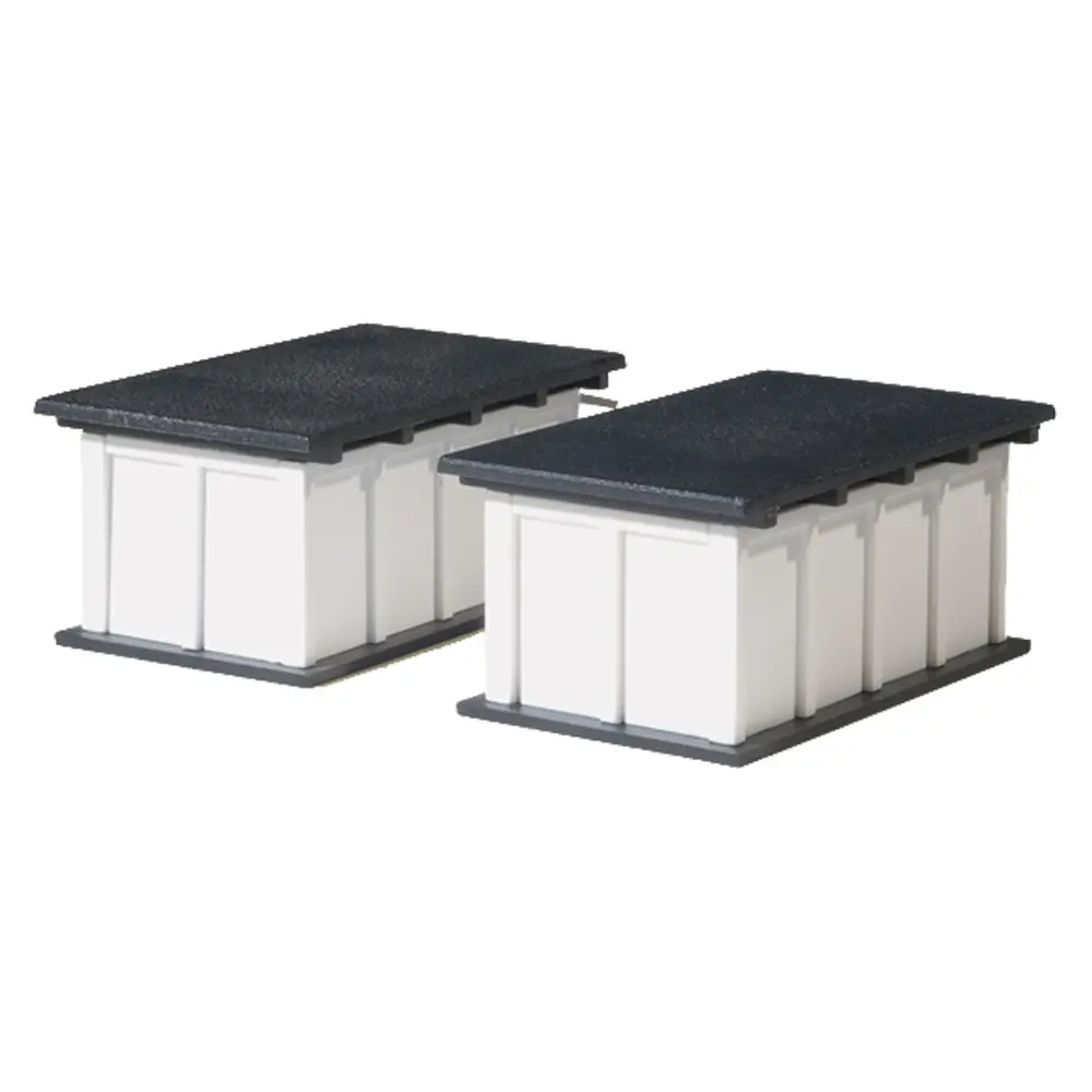 Set de 2 garages pour voitures - Auhagen 11420 - HO 1/87 - 2