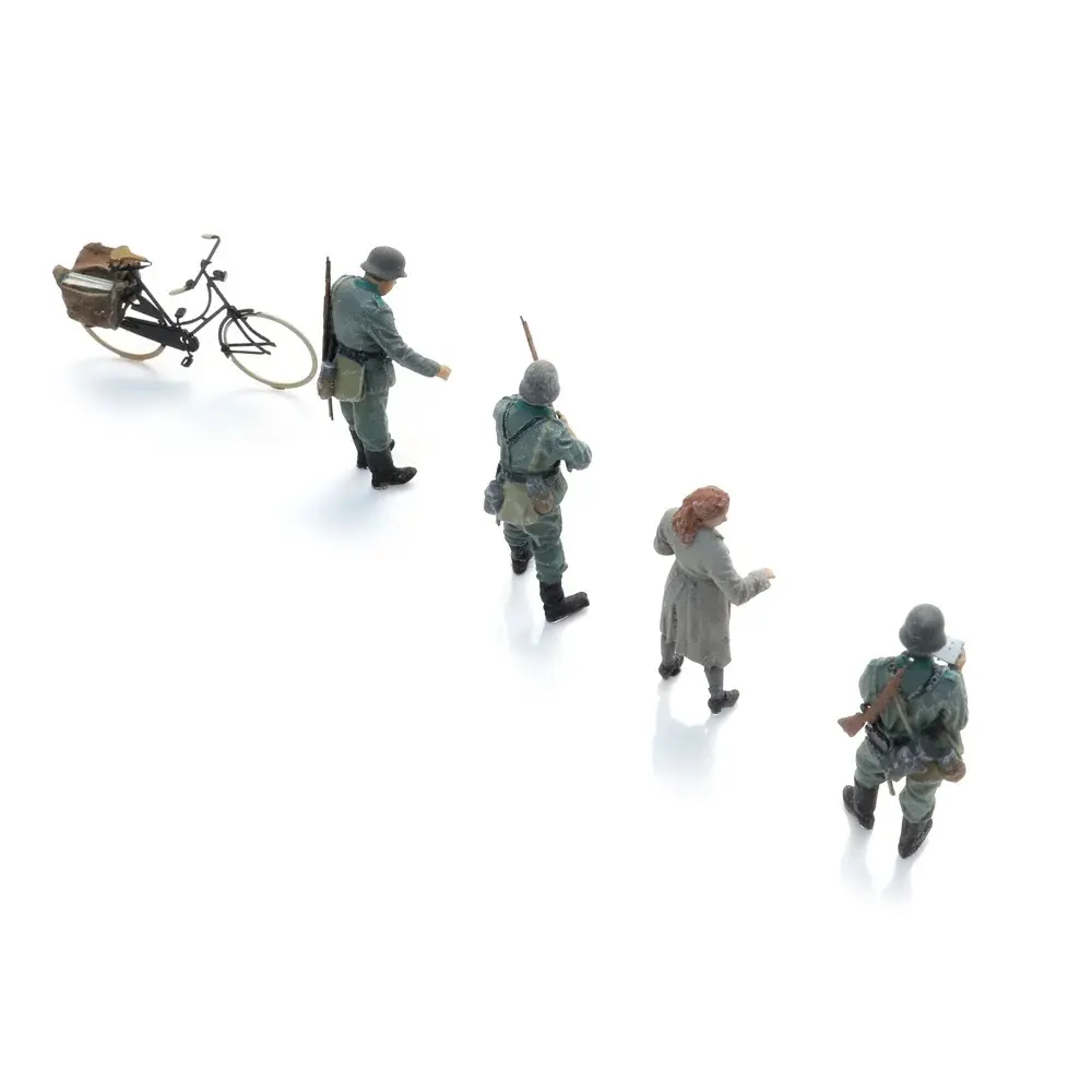 Point de contrôle de la Wehrmacht + femme à vélo - ARTITEC 7720007 - 1/72 - 4