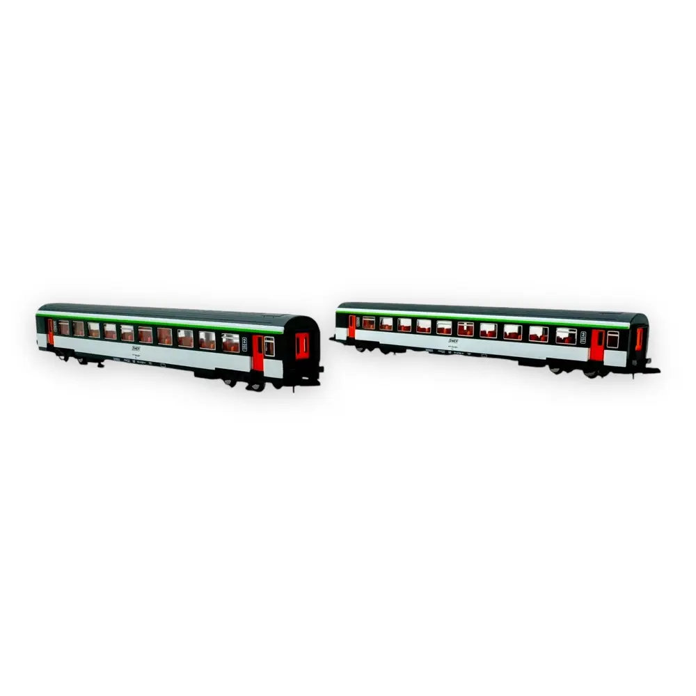 Coffret de 2 voitures voyageurs corail Vtu - Azar Models V01-ORP2 - Z 1/220 - SNCF - Ep IV - 2R - 2