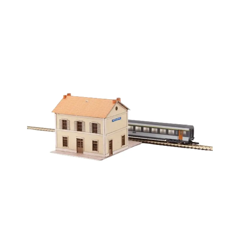 Bâtiment Voyageur de l'EST Type "Meilleray" - AZAR MODELS GAR701 - Z 1/220 - SNCF - 74 x 60 mm - 2